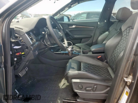 2023 Audi SQ5 Premium Plus with VIN WA1B4AFY1P2112007, listed as a Copart auction lot 57800185 with 21,101 mi miles and Salvage title. Bid and sale history available at DreamBid. Image 7.