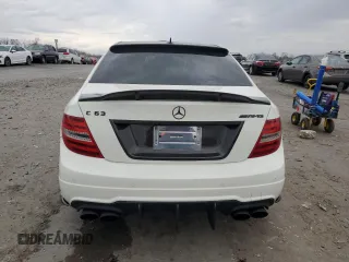 2012 Mercedes-Benz C 63 AMG with VIN WDDGF7HB1CA627046, listed as a Copart auction lot 82558534 with 110,149 mi miles and Salvage Title. Bid and sale history available at carsss.com. Image 6.