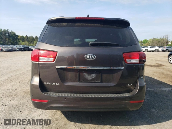 2016 Kia Sedona LX with VIN KNDMB5C16G6182517, listed as a Copart auction lot 55038605 with 196,498 mi miles and Clean Title. Bid and sale history available at carsss.com. Image 6.