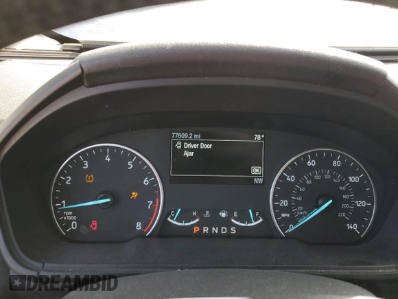 2019 Ford EcoSport Titanium with VIN MAJ6S3KLXKC289764, listed as a Copart auction lot 52997505 with 77,609 mi miles and Salvage Title. Bid and sale history available at DreamBid. Image 9.