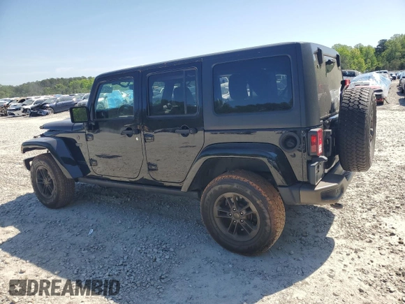 2017 Jeep Wrangler Unlimited 75th Anniversary with VIN 1C4HJWEG4HL531334, listed as a Copart auction lot 53371875 with 89,529 mi miles and Salvage title. Bid and sale history available at DreamBid. Image 2.