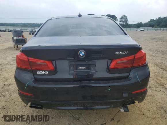 2017 BMW 5 Series 540i with VIN WBAJE5C31HG915206, listed as a Copart auction lot 57346195 with 84,427 mi miles and Salvage title. Bid and sale history available at DreamBid. Image 6.