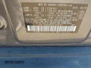 2019 Subaru Outback Limited with VIN 4S4BSANC9K3355791, listed as a IAAI auction lot 42304147 with 50,923 mi miles and . Bid and sale history available at DreamBid. Image 9.