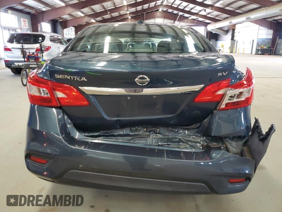 2017 Nissan Sentra S with VIN 3N1AB7AP5HY323175, listed as a Copart auction lot 53069915 with 92,239 mi miles and Salvage Title. Bid and sale history available at DreamBid. Image 6.