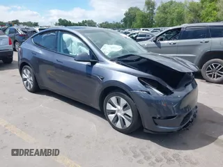 2023 Tesla Model Y Long Range with VIN 7SAYGDEE7PF852113, listed as a IAAI auction lot 42315136 with 44,057 mi miles and . Bid and sale history available at DreamBid. Image 1.