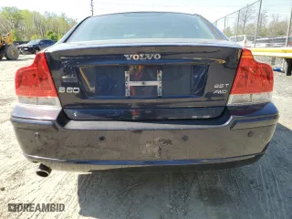 2008 Volvo S60 2.5T with VIN YV1RH592882702689, listed as a Copart auction lot 52384555 with 95,634 mi miles and Salvage Title. Bid and sale history available at carsss.com. Image 6.