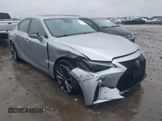 2022 Lexus IS 350 F Sport with VIN JTHGZ1E29N5023662, listed as a IAAI auction lot 42346194 with 53,996 mi miles and . Bid and sale history available at DreamBid. Image 1.