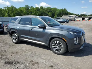 2020 Hyundai Palisade SEL with VIN KM8R2DHE2LU143565, listed as a Copart auction lot 58582375 with 72,435 mi miles and Salvage title. Bid and sale history available at DreamBid. Image 4.