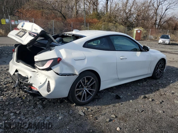 2023 BMW 4 Series 430i xDrive z VIN WBA73AP01PCM95171, wystawiony jako Copart lot #83039954 z przebiegiem 22 881 mil mil oraz Szkoda całkowita • Salvage title. Historia ofert i sprzedaży dostępna na DreamBid. Obrazek 3.