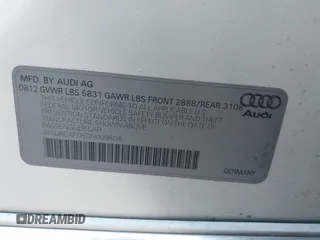 2013 Audi A8 3.0L z VIN WAURGAFD5DN009804, wystawiony jako IAAI lot #42642523 z przebiegiem 141 252 mil mil oraz . Historia ofert i sprzedaży dostępna na DreamBid. Obrazek 9.