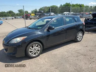 2013 Mazda 3 i Touring with VIN JM1BL1LP6D1835521, listed as a Copart auction lot 63613045 with 114,430 mi miles and Salvage title. Bid and sale history available at DreamBid. Image 1.