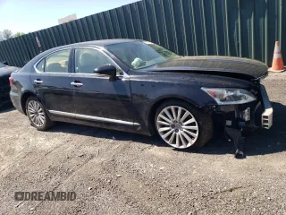 2013 Lexus LS 460 with VIN JTHCL5EF1D5018173, listed as a Copart auction lot 56674145 with 187,638 mi miles and Salvage title. Bid and sale history available at DreamBid. Image 4.
