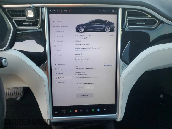 2017 Tesla Model S 100D с VIN 5YJSA1E23HF199497, выставлен на аукционе Copart как лот 51302475 с пробегом 61 993 миль миль и Списание • Salvage title. История ставок и продаж доступна на DreamBid. Изображение 9.