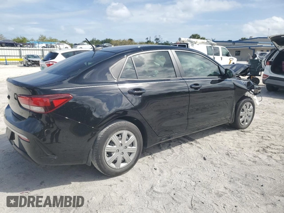 2023 Kia Rio S with VIN 3KPA24AD7PE592716, listed as a Copart auction lot 47929405 with 24,605 mi miles and Non Repairable. Bid and sale history available at carsss.com. Image 3.