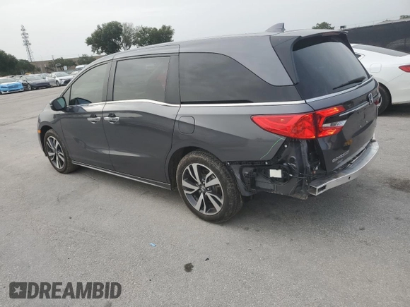 2024 Honda Odyssey Touring z VIN 5FNRL6H85RB016317, wystawiony jako Copart lot #59483565 z przebiegiem 17 351 mil mil oraz Nie do naprawy • Non repairable. Historia ofert i sprzedaży dostępna na DreamBid. Obrazek 2.