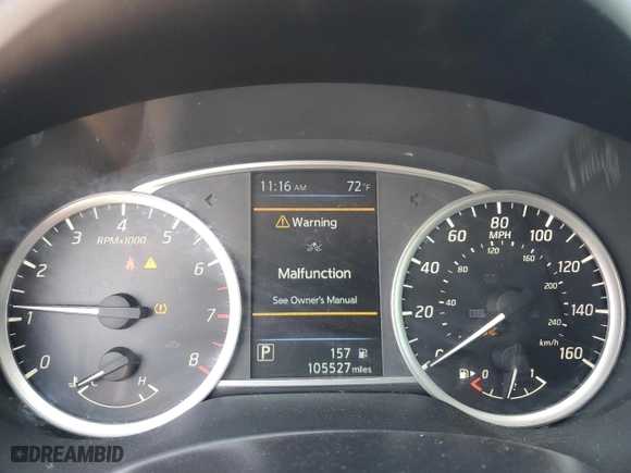 2019 Nissan Sentra S with VIN 3N1AB7AP4KY331016, listed as a Copart auction lot 46700695 with 105,527 mi miles and Salvage Title. Bid and sale history available at carsss.com. Image 9.