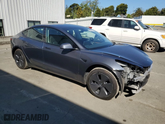 2023 Tesla Model 3 с VIN 5YJ3E1EA3PF405741, выставлен на аукционе Copart как лот 55800195 с пробегом 18 317 миль миль и Списание • Salvage title. История ставок и продаж доступна на DreamBid. Изображение 4.
