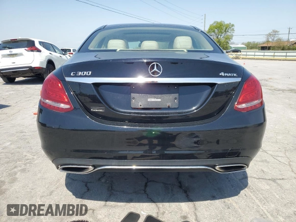 2015 Mercedes-Benz C-Class C 300 Luxury with VIN 55SWF4KB7FU041541, listed as a Copart auction lot 52970535 with 97,028 mi miles and Salvage Title. Bid and sale history available at carsss.com. Image 6.