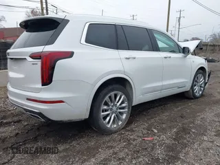 2024 Cadillac XT6 AWD Premium Luxury with VIN 1GYKPDRS5RZ755230, listed as a IAAI auction lot 41219059 with Not Provided miles. Bid and sale history available at carsss.com. Image 4.