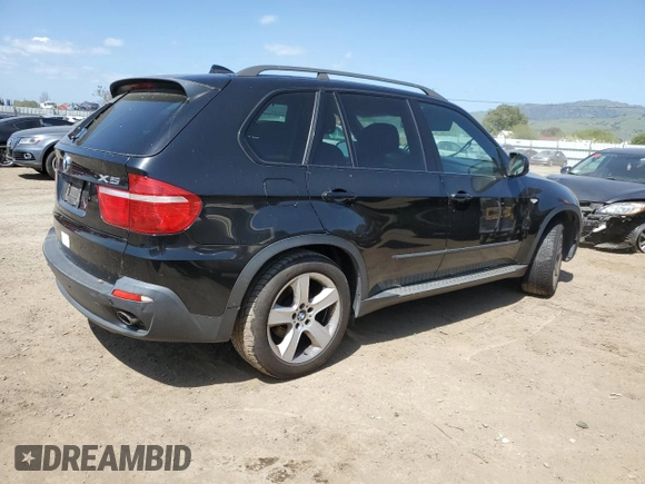 2008 BMW X5 3.0si with VIN 5UXFE43508L025869, listed as a Copart auction lot 53586585 with 100,672 mi miles and Clean Title. Bid and sale history available at carsss.com. Image 3.