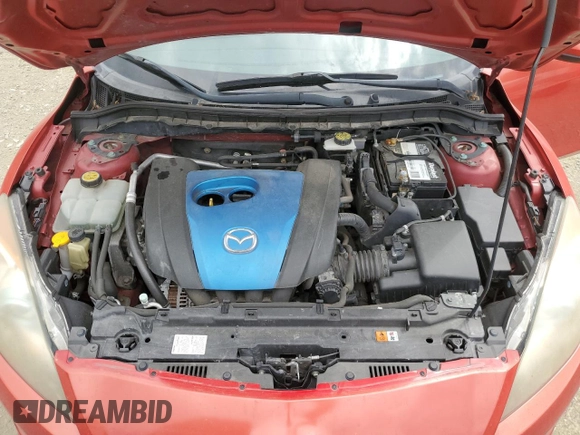 2013 Mazda 3 i Touring with VIN JM1BL1V75D1708997, listed as a Copart auction lot 55180725 with 80,471 mi miles and Clean title. Bid and sale history available at DreamBid. Image 11.