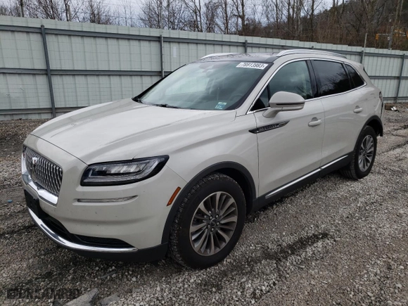 2021 Lincoln Nautilus Reserve with VIN 2LMPJ8K93MBL09391, listed as a Copart auction lot 78913983 with 24,604 mi miles. Bid and sale history available at carsss.com. Image 1.