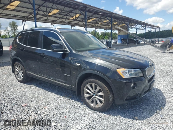 2013 BMW X3 xDrive28i with VIN 5UXWX9C54D0A32782, listed as a Copart auction lot 55634145 with 179,528 mi miles and Clean Title. Bid and sale history available at DreamBid. Image 4.
