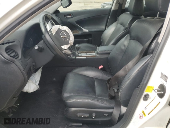 2012 Lexus IS 250 with VIN JTHBF5C21C5183674, listed as a Copart auction lot 50504705 with 80,893 mi miles and Salvage Title. Bid and sale history available at DreamBid. Image 7.