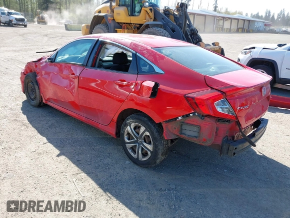 2016 Honda Civic Sedan LX with VIN 2HGFC2F56GH530741, listed as a IAAI auction lot 42057643 with 108,518 mi miles. Bid and sale history available at carsss.com. Image 3.
