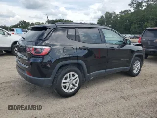 2018 Jeep Compass Sport z VIN 3C4NJCAB8JT255066, wystawiony jako Copart lot #65159805 z przebiegiem 125 125 mil mil oraz Szkoda całkowita • Salvage title. Historia ofert i sprzedaży dostępna na DreamBid. Obrazek 3.