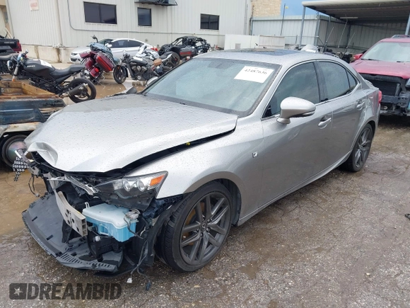 2015 Lexus IS 250 with VIN JTHCF1D28F5022738, listed as a IAAI auction lot 42487636 with 104,789 mi miles and . Bid and sale history available at DreamBid. Image 2.
