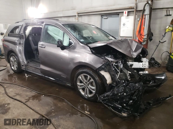 2021 Toyota Sienna XSE with VIN 5TDDSKFC1MS003145, listed as a Copart auction lot 85963334 with 74,145 mi miles and Salvage Title. Bid and sale history available at carsss.com. Image 4.