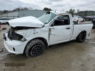 2013 Ram 1500 Express with VIN 3C6JR7ATXDG583729, listed as a Copart auction lot 43855555 with Not provided miles and Salvage title. Bid and sale history available at DreamBid. Image 1.