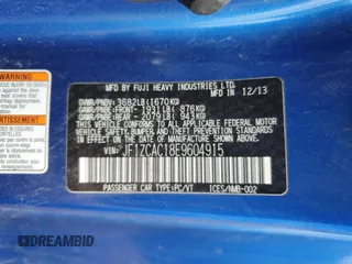 2014 Subaru BRZ Limited with VIN JF1ZCAC18E9604915, listed as a Copart auction lot 52562505 with 88,268 mi miles and Salvage Title. Bid and sale history available at carsss.com. Image 14.