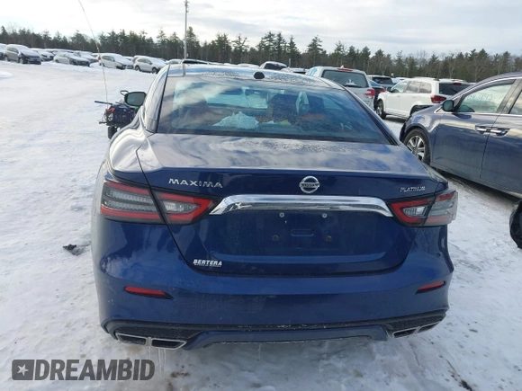 2020 Nissan Maxima Platinum with VIN 1N4AA6FVXLC380903, listed as a IAAI auction lot 41588780 with 44,238 mi miles and . Bid and sale history available at DreamBid. Image 16.