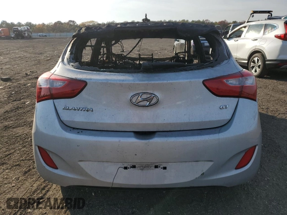 2017 Hyundai Elantra GT with VIN KMHD35LH6HU374894, listed as a Copart auction lot 78485924 with 0 mi miles and Salvage Title. Bid and sale history available at carsss.com. Image 6.