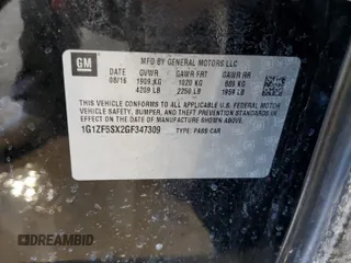 2016 Chevrolet Malibu LT with VIN 1G1ZF5SX2GF347309, listed as a Copart auction lot 47614185 with 98,994 mi miles and Salvage Title. Bid and sale history available at DreamBid. Image 13.