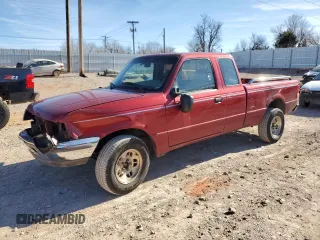 1997 Ford Ranger XLT with VIN 1FTCR14X9VPA39443, listed as a Copart auction lot 87714565 with 154,636 mi miles and Salvage Title. Bid and sale history available at carsss.com. Image 1.