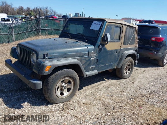 1997 Jeep Wrangler Sport with VIN 1J4FY19S1VP426589, listed as a IAAI auction lot 41865628 with 171,770 mi miles and . Bid and sale history available at DreamBid. Image 2.