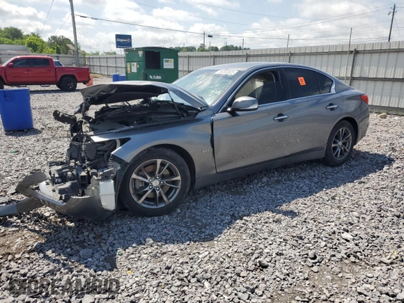 2017 Infiniti Q50 Signature Edition with VIN JN1EV7AP6HM741126, listed as a Copart auction lot 56382825 with 158,579 mi miles and Salvage title. Bid and sale history available at DreamBid. Image 1.