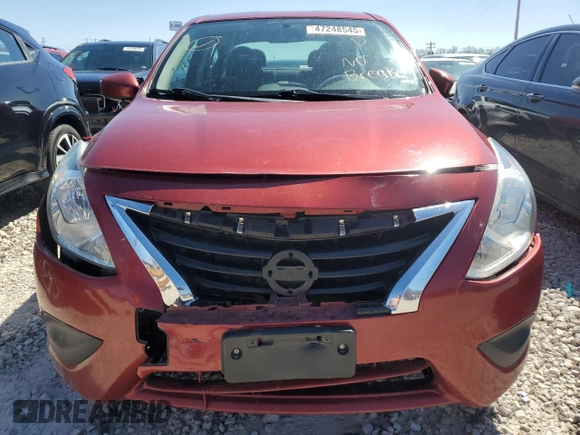 2018 Nissan Versa Sedan SV with VIN 3N1CN7AP7JK442869, listed as a Copart auction lot 47248545 with 145,686 mi miles and Salvage Title. Bid and sale history available at carsss.com. Image 5.