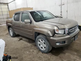 2011 Honda Ridgeline RTS with VIN 5FPYK1F46BB008015, listed as a Copart auction lot 47653875 with 157,547 mi miles and Salvage Title. Bid and sale history available at carsss.com. Image 4.