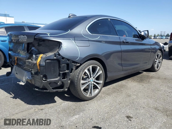 2016 BMW 2 Series 228i with VIN WBA1F9C59GV546076, listed as a Copart auction lot 57178955 with 78,511 mi miles and Salvage title. Bid and sale history available at DreamBid. Image 3.