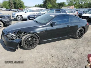 2005 BMW 6 Series 645Ci with VIN WBAEH73455B216215, listed as a Copart auction lot 52933134 with 335,794 mi miles and Salvage Title. Bid and sale history available at carsss.com. Image 1.