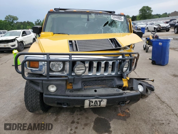 2003 Hummer H2 z VIN 5GRGN23U73H146894, wystawiony jako Copart lot #53449905 z przebiegiem 153 870 mil mil oraz Szkoda całkowita • Salvage title. Historia ofert i sprzedaży dostępna na DreamBid. Obrazek 5.