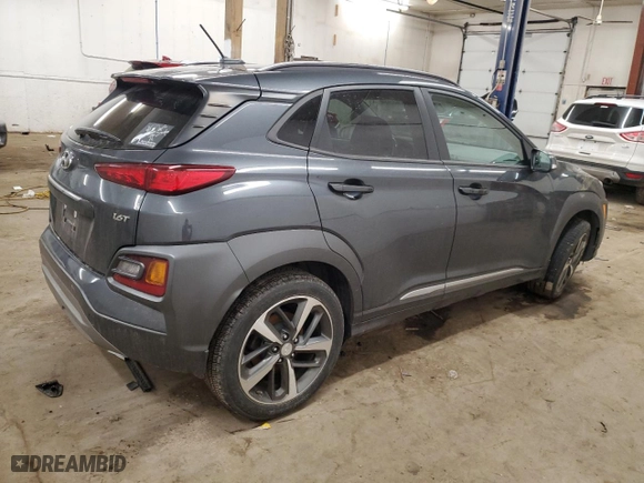 2018 Hyundai Kona Ultimate with VIN KM8K53A57JU123869, listed as a Copart auction lot 87012934 with 111,482 mi miles and Salvage Title. Bid and sale history available at carsss.com. Image 3.