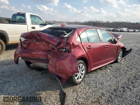 2022 Toyota Corolla LE with VIN 5YFEPMAE5NP364365, listed as a Copart auction lot 49280985 with 41,525 mi miles and Salvage Title. Bid and sale history available at carsss.com. Image 3.