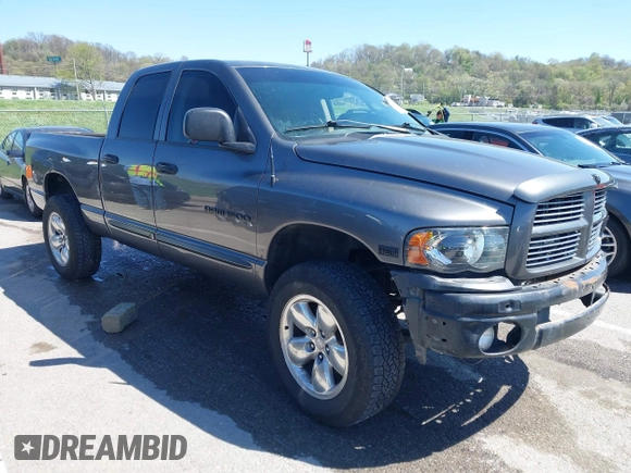 2004 Dodge 1500 SLT with VIN 1D7HU18D44J167584, listed as a IAAI auction lot 42006792 with 142,589 mi miles and . Bid and sale history available at DreamBid. Image 1.