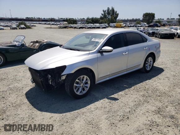 2017 Volkswagen Passat S with VIN 1VWAT7A30HC083255, listed as a Copart auction lot 60651695 with 153,879 mi miles and Salvage title. Bid and sale history available at DreamBid. Image 1.