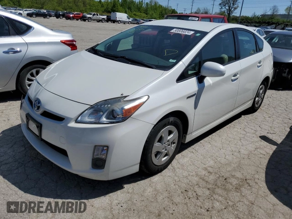 2010 Toyota Prius II with VIN JTDKN3DU5A0159753, listed as a Copart auction lot 50806824 with 132,958 mi miles and Salvage Title. Bid and sale history available at carsss.com. Image 1.